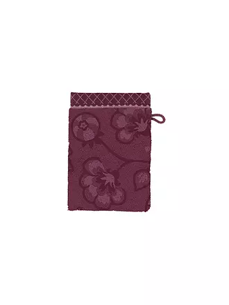 PIP STUDIO | Waschhandschuh  JASMIN JACQUARD 16x22cm Dark Pink | 